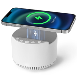 MAYCUC Classic Bluetooth Speaker, Wireless Charging Noise Sound Machine, Sleep Therapy for Adults & Baby Meditation(White)