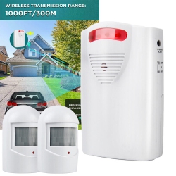 MYACUC Wireless Motion Sensor Alarm System Driveway Alarm Alert Security Indoor Infrared Wireless Doorbell Reminder Alarm