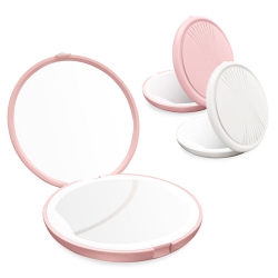 MYACUC Compact Mirror With Light, 1X/5X Magnification Led Pocket Mirror, Mini Mirror for Purse, Pocket, Travel And Present(1PC)