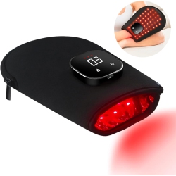 GREEN SCENIC Light Therapy Gloves - Rechargeable Led Near Infra Light Therapy Gloves for Hand Stiffness - Home Light Therapy In Red