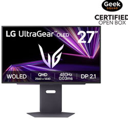 Open Box - LG UltraGear 27” QHD 480Hz 0.03ms GTG OLED LED Premium Pro Gaming Monitor - Purple Grey