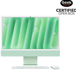 Open Box - Apple iMac 24" (Fall 2024) - Green (Apple M4 Chip / 8-Core GPU / 16GB RAM / 256GB SSD) - English