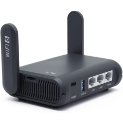 GL.iNet GL-AXT1800 (Slate AX) | Portable WiFi Router | Pocket-Sized Wi-Fi 6 Gigabit Travel Router, Extender/Repeater for Hotel&Public Network Storage, VPN Client&Server, OpenWrt