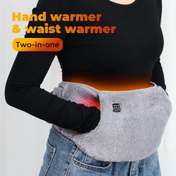 MYACUC Heated Warming Belt Hand Warmer Waist Warmer Plush Belt Heating Warm Belts