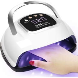 MYACUC Uv Nail Lamp, Dryer 220W Light for Nails With 4 Timers Led Lamp Gel Polish Kit, Professional Art Tools Automatic Sensor