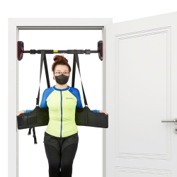 MYACUC Back Stretcher Belt Lumbar Traction Spinal Decompression Belt Harness Back Stretch Device Pain Relief Back Belt(Size M)