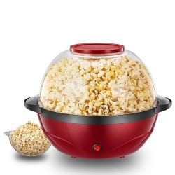 MYACUC Popcorn Machine, 3.8-Quart Popcorn Popper Maker, Nonstick Plate, Electric Stirring With Quick-Heat Technology, Cool Touch Handles