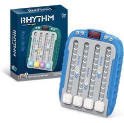 GREEN SCENIC Rhythm Game Machine - Electronic Handheld Music Challenge Toy \w Led Lights, Interactive Beat Matching Game, Fast Press Game Fidget Toy