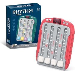 GREEN SCENIC Rhythm Game Machine - Electronic Handheld Music Challenge Toy \w Led Lights, Interactive Beat Matching Game, Fast Press Game Fidget Toy