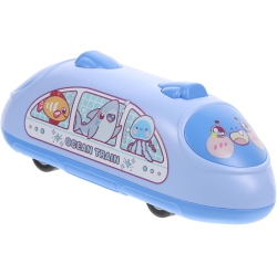 GREEN SCENIC Children's Inertia Pull Back Car Toy-High-Speed Railway Model Toy-Blue