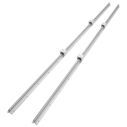 VEVOR Sbr20 2200MM Linear Guide Rail Set, 2 PCs 86.6 In/2200 MM Sbr20 Guide Rails And 4 PCs Sbr20Uu Slide Blocks, Linear Rails And Bearings Kit For