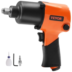 VEVOR 1/2" Air Impact Wrench, Drive Air Impact Gun Up to 880Ft-Lbs Nut-Busting Torque, 7500Rpm Lightweight Pneumatic Tool for Auto Repairs And