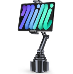 THE WAY Car Tablet Mount, Adjustable Long Neck Holder Compatible With Ipad, Samsung Galaxy, Iphone 6.1-12.9" Tab & Phones