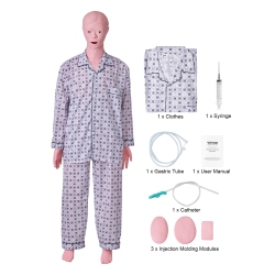 VEVOR Male Life Size Demonstration Human Manikin for Nursing Training, Multifunctional Education Teaching Model Supplies, Pvc Anatomical Mannequin