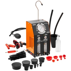 VEVOR Automotive Smoke Machine Leak Detector, Evap Smoke Machine Leak Tester \w Built-In Air Pump, Pressure Gauge, Oil Level & Flow Meter, 2-Mode