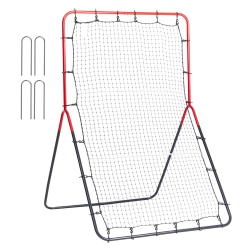 VEVOR 3 X 4.5 Ft Baseball And Softball Rebounder Net, Pitchback Baseball Pitching Nest, 3-Way Baseball, Softball Pitchback Net, Fielding Trainer