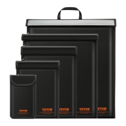 VEVOR 4 Pack Faraday Bag, Set for Laptop(16.9X15"), Tablet(13X10.2"), Phone(7.87X4.7") & Radio(10.6X7.8"), Fireproof Signal Blocking Holder Faraday