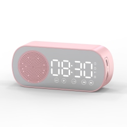 MYACUC Multifunctional Smart Fm Radio, Bluetooth Speaker Alarm Clock, Mirror Clock for Bedroom And Office