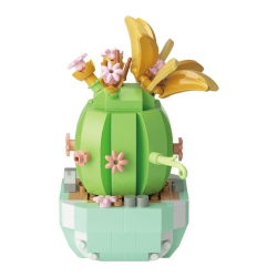 GREEN SCENIC Adult Succulent Flower Building Blocks, Plant Series, Home Office Decoration Building Block Sets, Plant Building Block Toys, Mother's