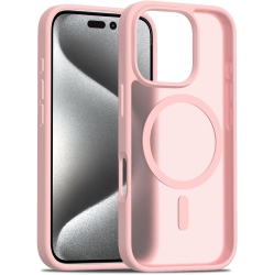THE WAY for Iphone 16 Pro Case [Compatible With Magsafe]Translucent Matte Phone Cover, [10 Ft Military Grade Drop Protection]