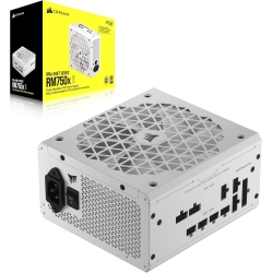 CORSAIR Rm750X Shift Fully Modular Atx Power Supply - 80 Plus Gold, Atx 3.0, PCie 5.0, Zero Rpm In White