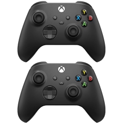MICROSOFT Xbox Wireless Controller, Carbon - 2 Pack In Black