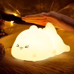 GREEN SCENIC Papa Long Children's Night Light - Colorful Color Change, Portable, Eye Protection, Silicone Pat Night Light, Cute Dinosaur Decoration