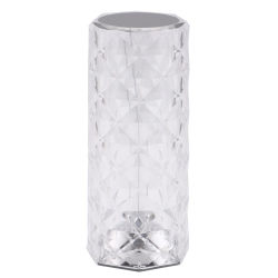 GREEN SCENIC 16-Color Crystal Table Lamp - Touch Dimming + Remote Control, Dimmable Led, Romantic Rose Light Projection, Suitable for Bedroom