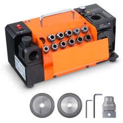 VEVOR 3-13MM Drill Bits Grinder Sharpener, Lip Relief Angle & 95°-135° Point Angle Adjustable Drill Bit Re-Sharpener, Portable Sharpening Machine