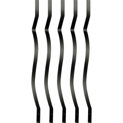 VEVOR 61 Pack Deck Balusters, Metal Deck Spindles, 29.5"x1" Staircase Baluster \w Screws, Aluminum Alloy Deck Railing for Wood And Composite Deck