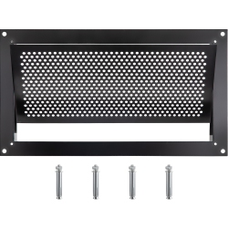 VEVOR 8" H X 16" W X 2" L Crawl Space Flood Vent Foundation Flood Vent to Reduce Foundation Damage And Flood Risk, Black, Wall Mounted for Crawl