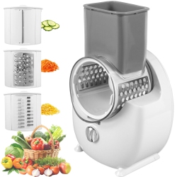 MAYCUC Electric Cheese Grater Detachable Cheese Shredder With 3 Blades USB Rechargeable Vegetable Chopper Professional Electric Cheese Cutter