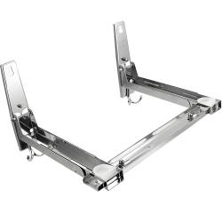 MYACUC Microwave Oven Wall Mount, Black Microwave Rack, Stainless Steel Microwave Oven Rack, Suitable for Home Kitchen(Silver)