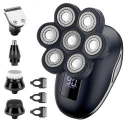 MAYCUC 5 In 1 Electric Shaver for Men-Bald Head, Beard Trimmer, Nose Hair, Grooming Kit