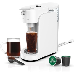 GREEN SCENIC Capsule Coffee Machine Household Mini Small Fully Automatic Espresso Coffee Machine Multifunctional - In White