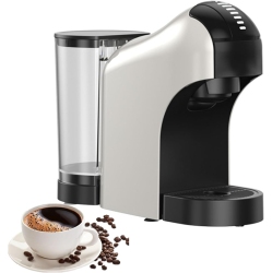 GREEN SCENIC Espresso Machine, Single Cup Coffee Machine, Capsule Coffee Machine With Removable Water Tank, Home Cappuccino And Latte Machine In White