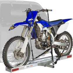 BLACK WIDOW Widow Motorcycle Bike Carrier With Ramp for 2" Hitch, 400 Pound Capacity