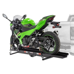 BLACK WIDOW Widow Motorcycle Bike Carrier With Ramp for 2" Hitch, 600 Pound Capacity