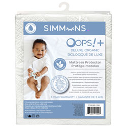 Simmons Oops Organic Deluxe Crib Mattress Protector