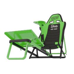 GTR SIMULATOR Gta Compact V2 – Stake F1 Team Kick Sauber Edition – Foldable Dual-Position Simulator Compatible With Moza & Fanatec