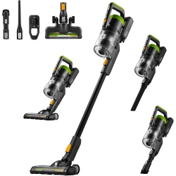 EUREKA Rapidclean Pro Cordless Vacuum Cleaner for Hard Floors, Lightweight Stick Vacuum Led Headlights, Convenient Stick And Handheld Vac, Green