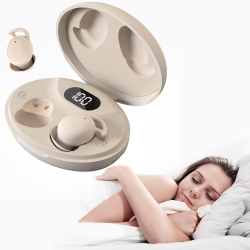 YUANJ Sleep Headphones, Sleep Earbuds, Soft Headphones Sleep Buds, Side Sleeper Headphones, Hidden Sleep Headphones, Sleeping Earbuds \w 24 Db Noise