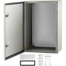 VEVOR 24 X 16 X 10" Nema Steel Enclosure, Nema 4X Steel Electrical Box, Ip66 Waterproof & Dustproof, Outdoor/indoor Electrical Junction Box, \w