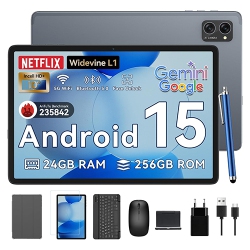 BLACKVIEW Tablet 2025 Android 15 Tablets \w 10.1" Incell Display, 24GB Ram 256GB Rom /2Tb Tf, Gemini Ai, T606 Octa-Core, Widevine L1, 2 In 1 Tablets