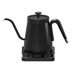 GREEN SCENIC Smart Hand-Pour Electric Kettle – Accurate Temperature Display, Touch Panel, 24-Hour Heat Preservation, Gooseneck Spout, Stainless