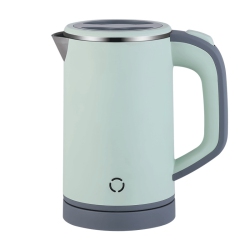 GREEN SCENIC Portable 0.8L Mini Electric Kettle – Stainless Steel, Double-Wall Insulation, Bpa-Free & Anti-Dry Boil for Travel, Office & Home
