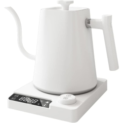 GREEN SCENIC Smart Gooseneck Kettle Electric Kettle - Precise Temperature Control, 1200W Fast Heating, Anti-Drip Spout, 900Ml Home/office/coffee Shop