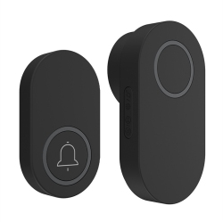 GREEN SCENIC Long Distance Through The Wall Smart Electronic Wireless Doorbell Home Loud Volume, Easy to Install - In Black