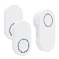 GREEN SCENIC Long Distance Through Wall Smart Electronic Wireless Doorbell Home Loud Volume, Easy to Install - In White