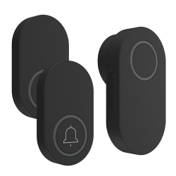 GREEN SCENIC Long Distance Through The Wall Smart Electronic Wireless Doorbell Home Loud Volume, Easy to Install - In Black